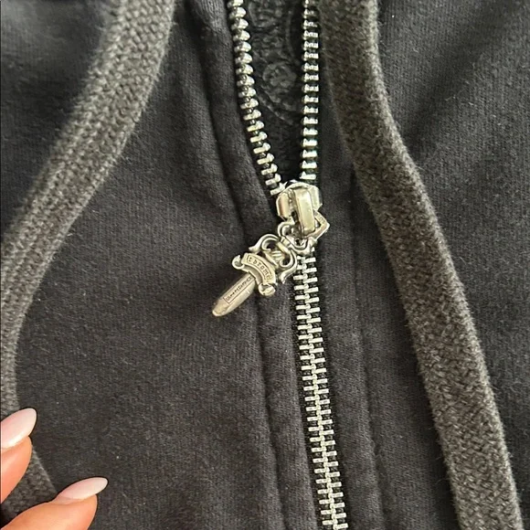 Chrome Hearts Black Zip-Up Hoodie - Picture 3 of 6